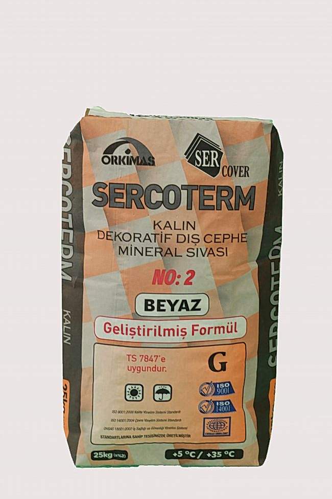SERCOVER DEKORATİF DIŞ CEPHE MİNERAL SIVASI (KALIN)