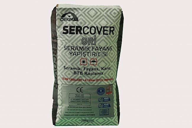 SERCOVER SERAMİK VE FAYANS YAPIŞTIRICISI (GRİ) TSE